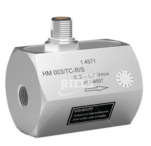 caudalímetro de turbina / para líquido / compacto / en línea
