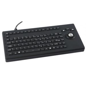 teclado de caucho de silicona / de mesa / de tecla mecánica / con trackball