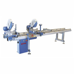 tronzadora doble cabezal para PVC / para aluminio / para perfiles