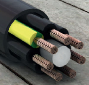 cable eléctrico de alimentación / aislado / con funda de PVC