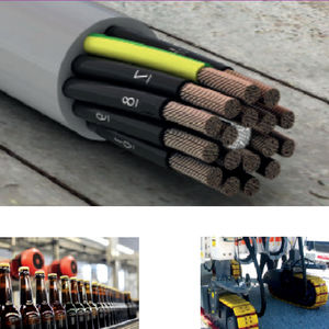 cable eléctrico de alimentación / resistente a los UV / resistente al fuego / transparente