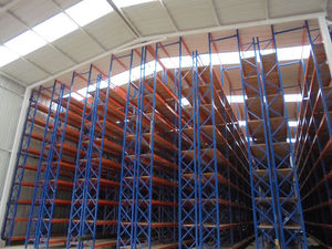 sistema de estanterías depósito de almacenamiento