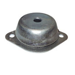 soporte antivibratorio redondo / metálico / de elastómero / para máquinas