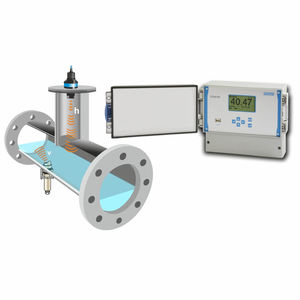caudalímetro por ultrasonidos / de ultrasonido Doppler / para líquido / clamp-on