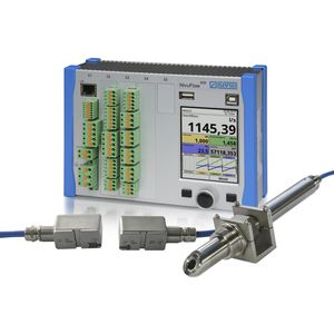 transmisor de caudal de ultrasonido de tiempo de tránsito / para líquido