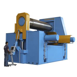 máquina roladora con 3 rodillos / hidráulica / para altas cargas / con panel de control portátil
