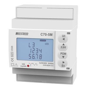 contador de energía eléctrica trifásico