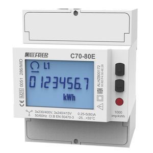 contador de energía eléctrica trifásico