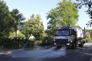 máquina lavadora de calles de agua