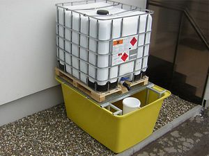 paleta de retención para contenedor IBC