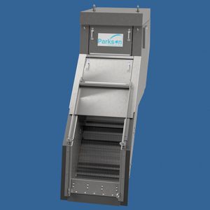reja de barrotes / de escalera / para el tratamiento de aguas residuales / fina
