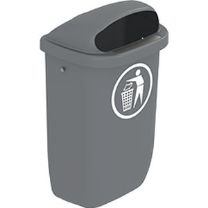 cubo de basura de plástico