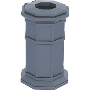 cubo de basura de acero