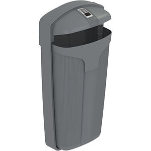 cubo de basura de acero