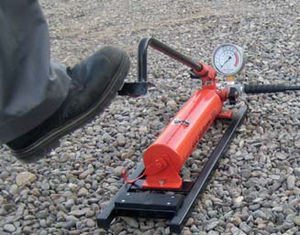 bomba hidráulica de pistón / con pedal