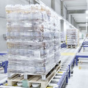transportador de rodillos / para palés / horizontal / modular