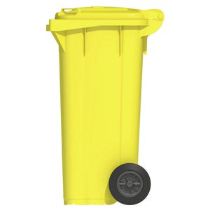 contenedor de residuos de PEAD / para residuos industriales / con tapa / con 2 ruedas