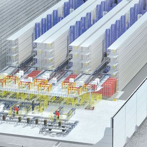 sistema de almacenamiento automático vertical / horizontal / para almacén