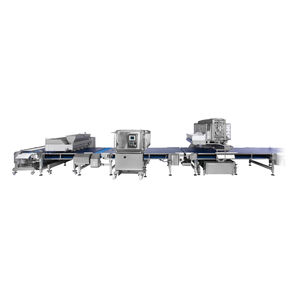 máquina rellenadora de pizzas controlada por PLC