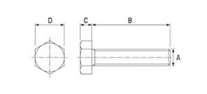 tornillo de cabeza hexagonal