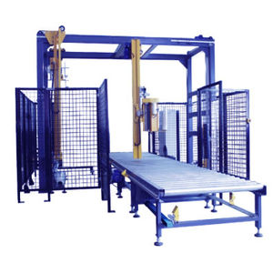 envolvedora con brazo giratorio / automática / para palés / con dispositivo colocador de techo