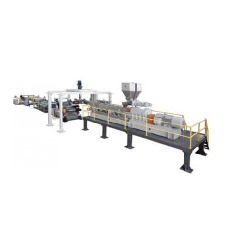 Línea de extrusión multicapas - CWT series - Cowell(Nanjing)Extrusion Machinery Co.,Ltd. - de doble tornillo / monoestrato / de placas