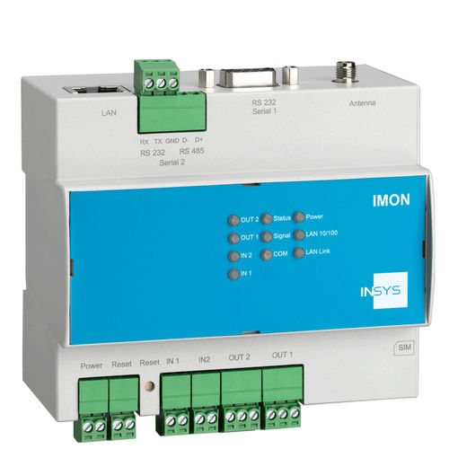 Router celular - IMON-U300 - INSYS MICROELECTRONICS GmbH - de paquetes de datos / RS232 / LAN