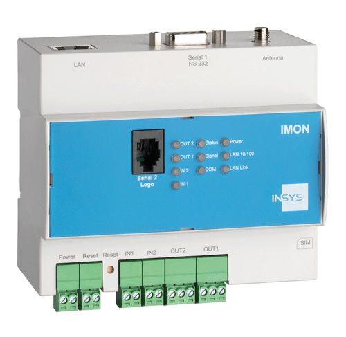 Router celular - IMON-G100 - INSYS MICROELECTRONICS GmbH - de paquetes de datos / RS232 / LAN