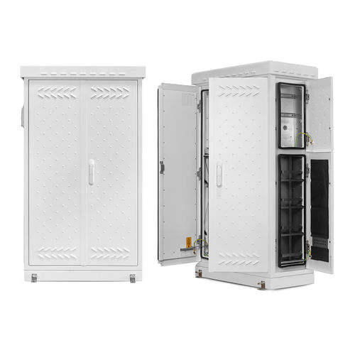 Armario de protección - GURSAS ELEKTRONIK - de suelo / con puerta / para aplicaciones de telecomunicaciones