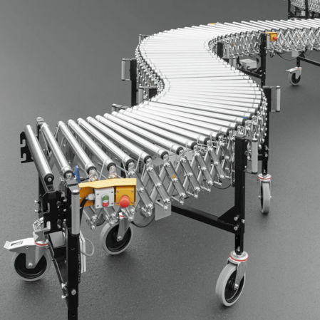 Transportador de rodillos motorizados - ASCRB40 - AMI Förder- und Lagertechnik GmbH - horizontal / de transporte / de carga