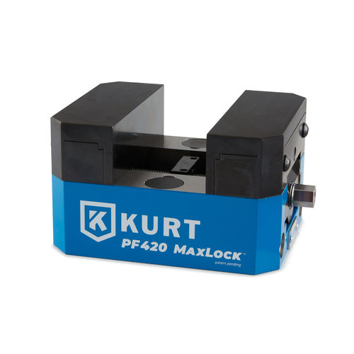 Mordaza para máquinas herramientas de 5 ejes - PF420 - Kurt Manufacturing-Industrial Products Division - 5 ejes / de tornillo / de precisión