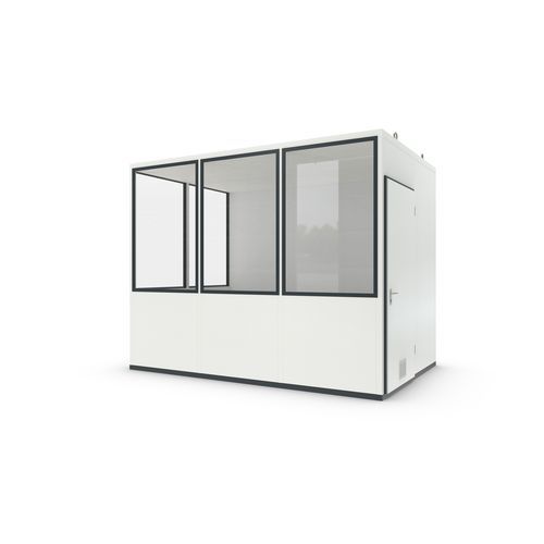 Sistema "room in room" de chapa - Basic 7 Mini - WSM – Walter Solbach Metallbau GmbH - de fibra mineral / con suelo de PVC