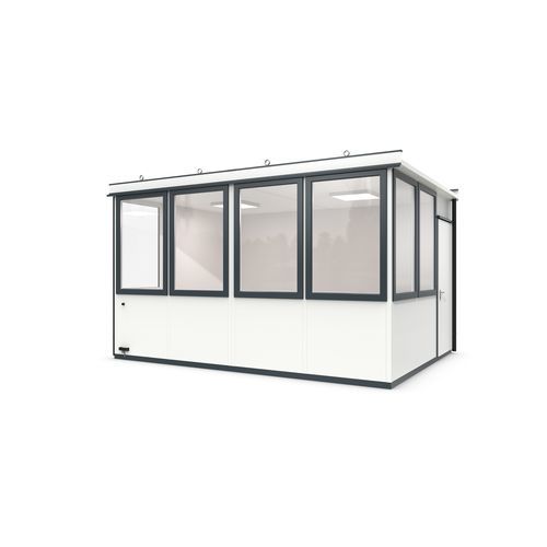 Sistema "room in room" modular - Outdoor Basic 15 Office Plus - WSM – Walter Solbach Metallbau GmbH - de chapa / de fibra mineral / con suelo de PVC