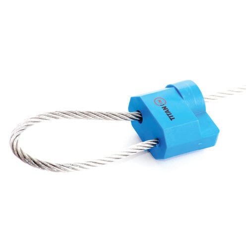 Precinto con cable de alta seguridad de poliestireno - TITAN - Service Impex Costa Dorada S.L. - de acero galvanizado / para contenedores / para la industria de transporte