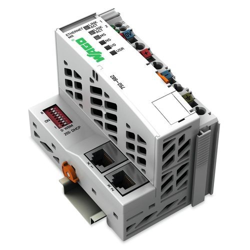 Autómata programable para dispositivo de control - 750 series - WAGO - integrado / en riel DIN / con E/S integradas