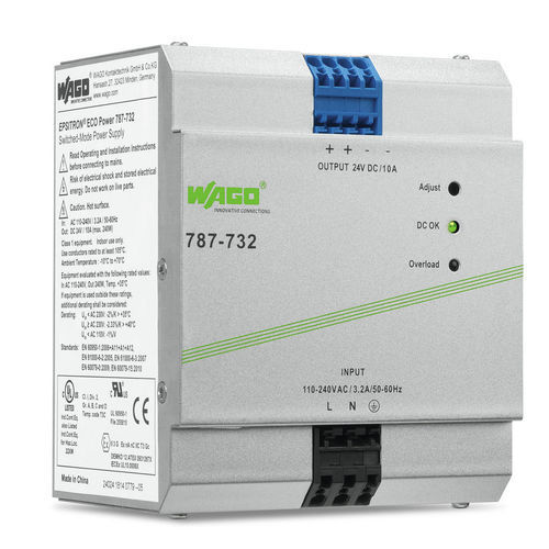 Alimentación eléctrica en riel DIN - CLASSIC series  - WAGO - AC/DC / ajustable / conmutada
