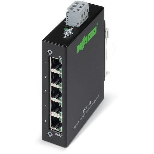 Conmutador Ethernet industrial - 852-111 - WAGO - administrable / 8 puertos / 5 puertos