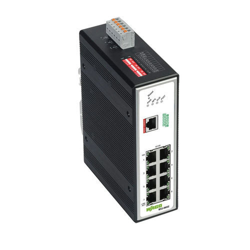 Conmutador Ethernet administrable - 852-602 - WAGO - 8 puertos / ProfiNet / DIP