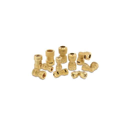 Conexión de tubo de codo - ZoomLock PUSH - Parker Fluid System Connectors Division Europe - de latón / rápido