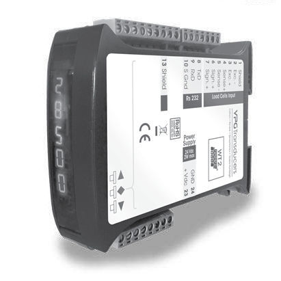 Indicador de pesaje digital - WT2 - VPG Transducers - Vishay Precision Group - en riel DIN / para entorno peligroso / de seguridad intrínseca