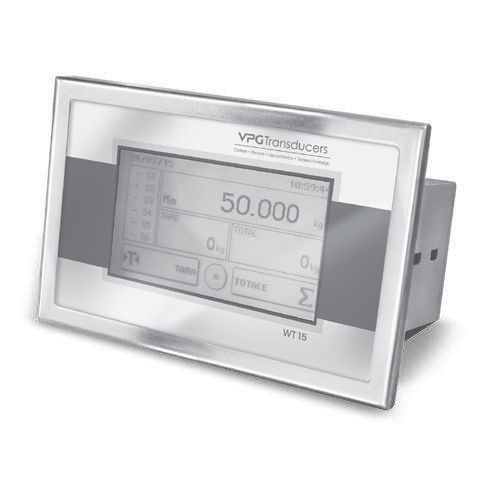 Indicador de pesaje visualizador LCD - WT15 - VPG Transducers - Vishay Precision Group - con pantalla táctil / empotrable / de pared