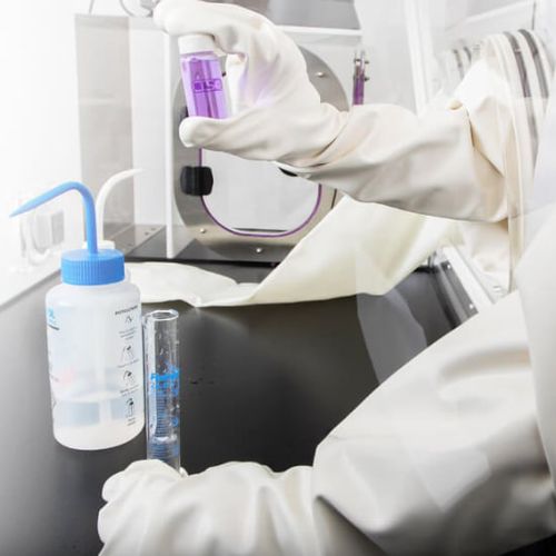 Guante de laboratorio - Asynt - industrial / de protección química / de nitrilo