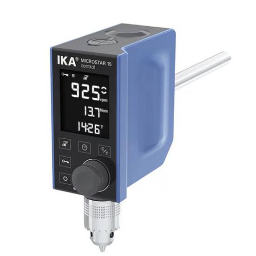 Agitador de laboratorio de hélice - IKA MICROSTAR 15 - Asynt - digital / para corte / visualizador LCD