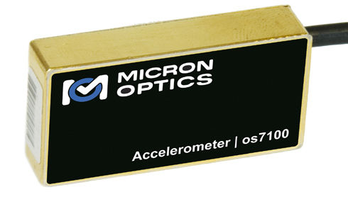 Acelerómetro triaxial - os7100 - Micron Optics - de fibra óptica / de bajas frecuencias / reforzado