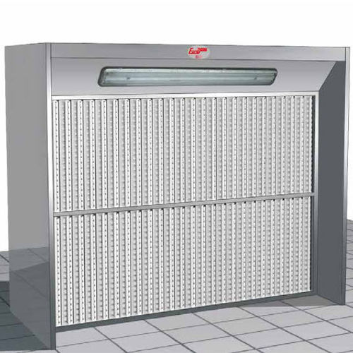 Cabina de pintura abierta - Tecnodry series - Eurotherm - para piezas de recambio / con filtro seco / con secado