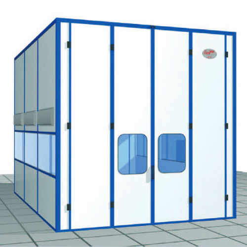 Cabina de pintura cerrada - Euro SVCA series - Eurotherm - para vehículos / con filtro seco / con ventilación vertical