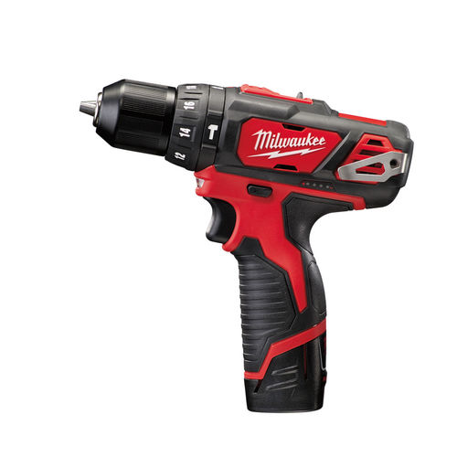 Taladradora sin cable - M12 BPD-202C - Milwaukee - compacta / de impacto