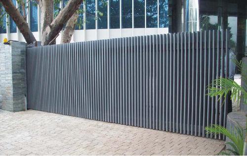 Portón corredero - Gandhi Automations Pvt Ltd - peatonal / automático / compacto