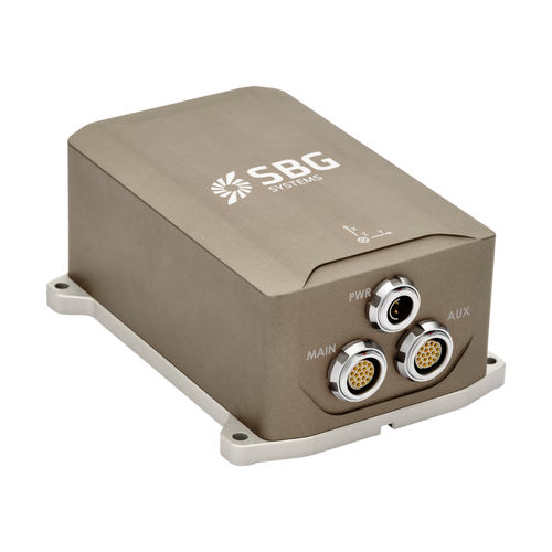 Sistema de navegación inercial GNSS - Apogee-E - SBG Systems - de alta precisión / ITAR free / integrado