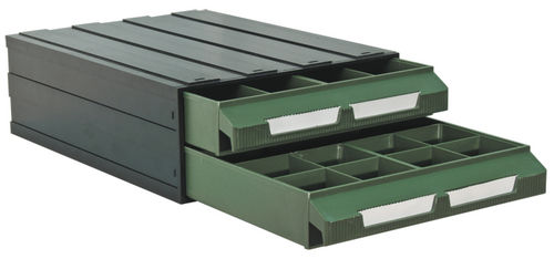 Cajonera para el almacenamiento de piezas pequeñas - 240 x 345 x 100 mm | K-8/2 - Plastipol, s.a.